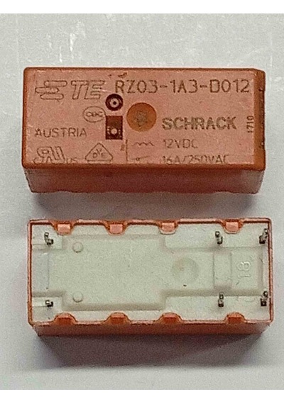 Rz03-1a3-d012 12v 16a 1no 6pın Schrack Güç Röle