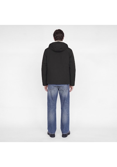 Jack & Jones Erkek Çikartilabilir Kapüsonlu Su Geçirmez Mont - Moon - 12301654 Siyah