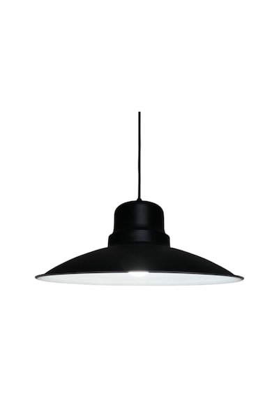 Riolight Retro Siyah Içi Beyaz Tekli Metal Sarkıt Çap: 37Cm (538288612)