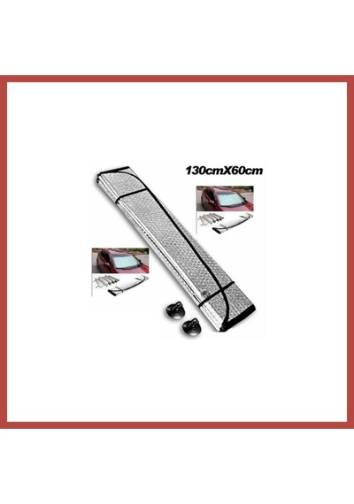 Bezos Araba Ön Cam Güneşliği 130 60 Cm Parlak Erdotıca Standart