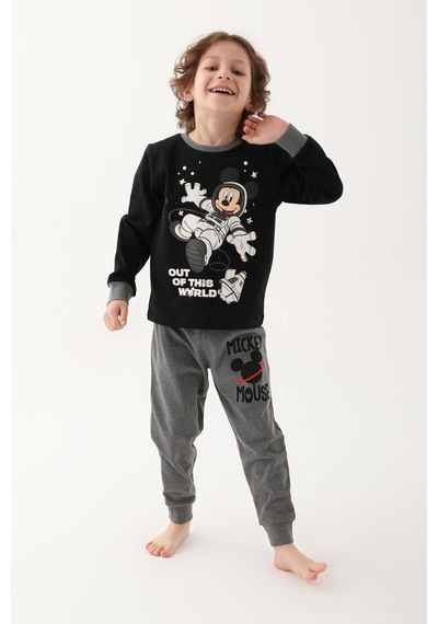 Mickey Mouse D4821-3 Çocuk  Siyah Pijama