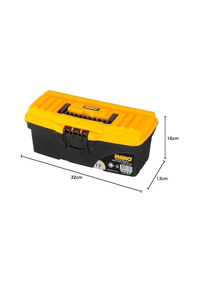 Tr Cs/13 Düz Kapaklı Klasik Takım Çantası, Polipropilen, Siyah/sarı, 13 '' Genel
