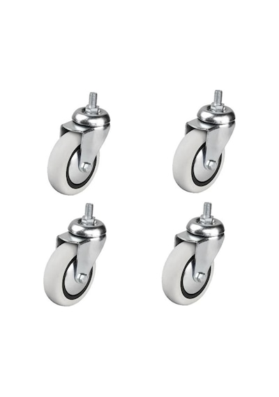 4 Adet Hts Döner 3/8 Vidalı Mobilya Tekeri Çap : 74 Mm Kod : 352