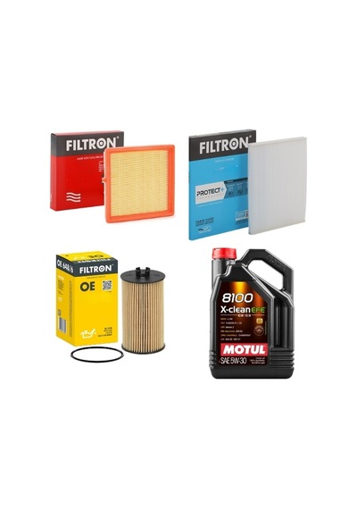 Filtron Opel Adam 1.2 Filtre Seti Ve Motul Yağ 4lt 2012-2019