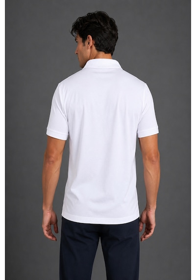 Bisse Beyaz Polo Yaka T-shirt Ts26y26106 01
