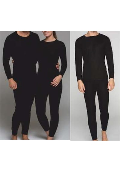 Unisex Termal Içlik Takım Siyah
