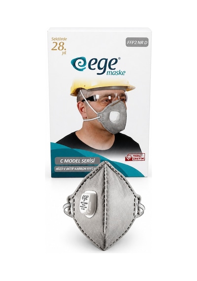 Ege 4023 V Ffp2 Nr D Aktif Karbon Ventilli Maske 10'lu