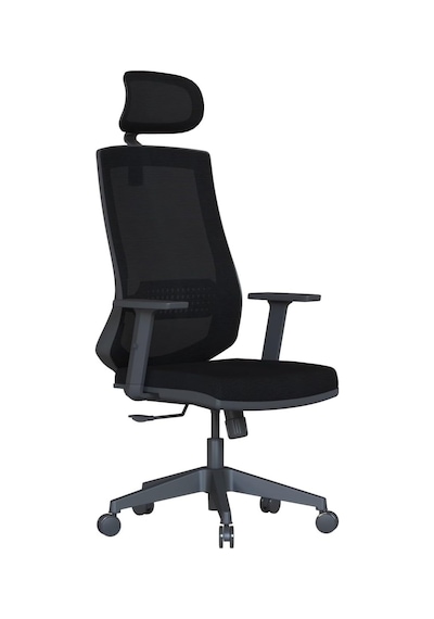 Sun Ergonomik Fileli Ofis Çalışma Koltuğu Siyah, Ayarlanabilir Başlık Ve Bel Desteği, Hareketli Kollar, Tilt Meka Diğer