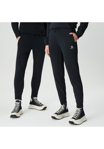 Converse Go-to Embroidered Star Chevron Unisex Siyah Eşofman Altı