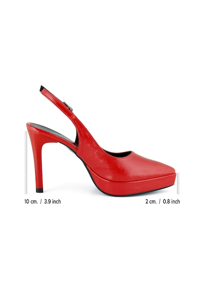 Erkan Saçmacı Scarlett Slingback Kırmızı Rugan Sivri Burun Arkası Açık İnce Platform Topuklu Ayakkabı Erkan Saçmacı Scarlett Slingback Kırmızı Rugan Sivri Burun Arkası Açık İnce Platform Topuklu Ayakkabı