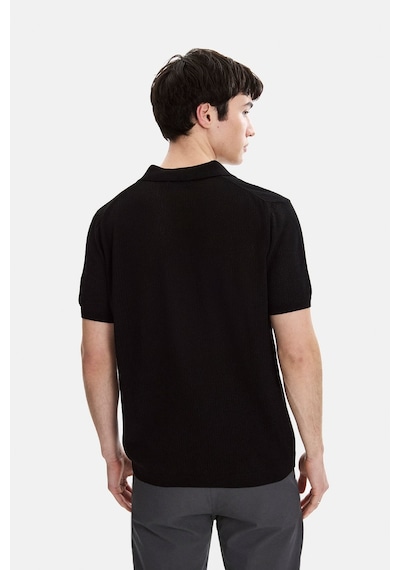 Back And Bond Siyah Regular Fit Örme Triko
