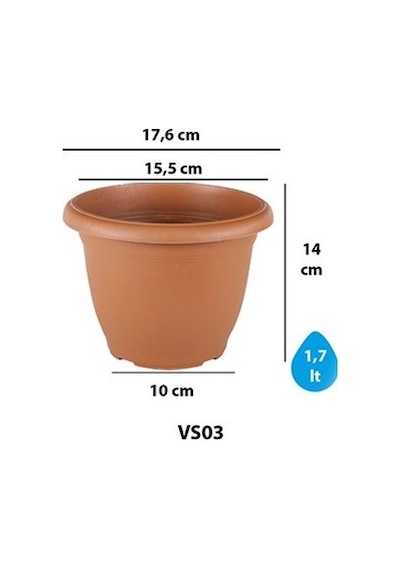 Serinova Villa Saksı Tabaksız 1.7 Lt No 3