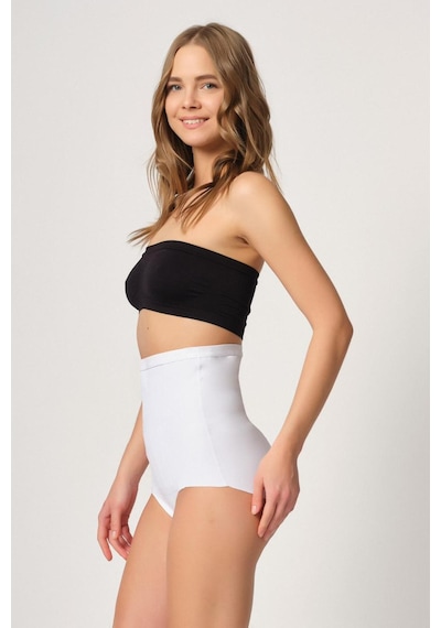 Beyaz Mı Emay 2931 Karın Balen Destekli Slip Lazer Korse Beyaz