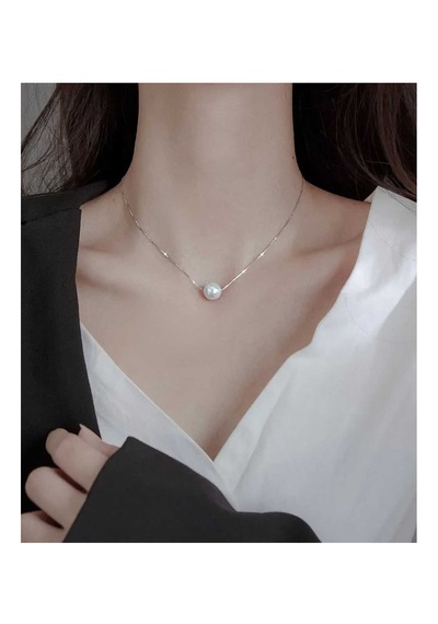 Silver Zincir İnci Kolye