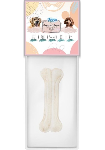 Jooys Beyaz Pres Kemik 22 Cm Tekli