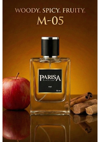M-05 The B. Edp 50 Ml - Kırmızı Elma & Tarçın Notalı Odunsu Baharatlı Erkek Parfümü Prsm05 Odunsu