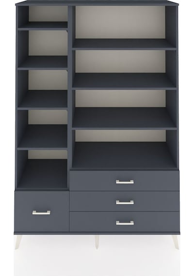Hyperion Dolap 9 Raflı 4 Çekmeceli 132x44x195 Antrasit-antrasit/antrasit Antrasıt/antrasıt - Antrasıt Hyperion Dolap 9 Raflı 4 Çekmeceli 132x44x195 Antrasit-antrasit/antrasit Antrasıt/antrasıt - Antrasıt