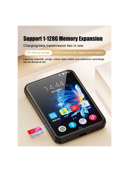Ruizu D60 Bluetooth Mp3 Mp4 Çalar 16gb Hifi Ses Kayıt