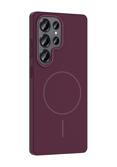 Galaxy Uyumlu S25 Ultra Kılıf İnce Magsafe Kamera Yükseltili Yumuşak Silikon Pazarplus Desert Titanyum
