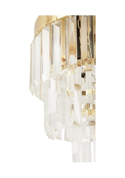 Lüks Gold Kristal Taşlı Modern Plafonyer Avize. Salon/mutfak/antr 1 Adet
