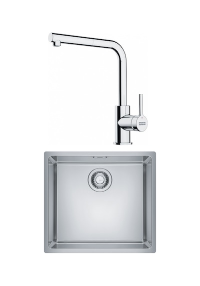 Franke Maris Mrx 110-45 Eviye + Lina Spiralli Inox Armatür Seti Inox