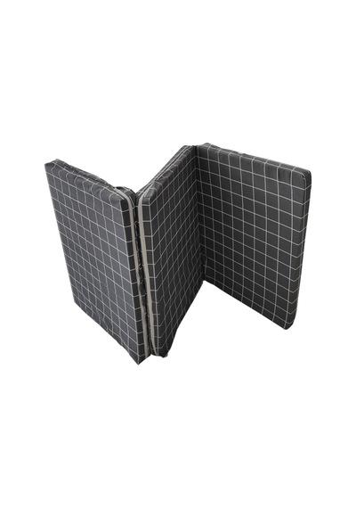 Katlanır Yatak Yer Yatağı Sünger Yatak Tek Kişilik 80x180 Gri Pano 6 Cm