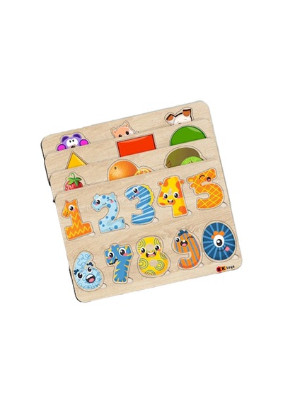 Bk Toys Çocuklar Için Ahşap Figürlü Eğitici-Öğretici Yapboz 4’Lü
