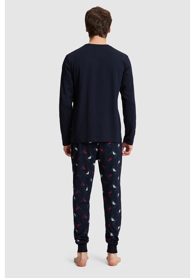 U.S. Polo Assn. Erkek Lacivert Pijama Takımı 50333261-vr033