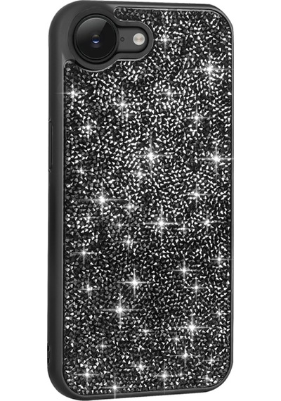 Nihcase Apple Uyumlu iPhone 16e Kılıf Parlak Taşlı Tasarım Pırlanta Kapak