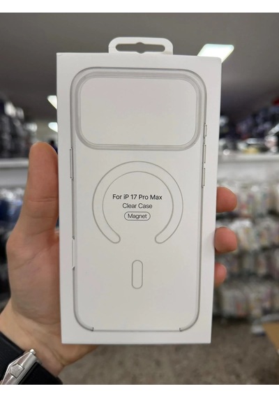İphone 17 Pro Max İle Uyumlu Magsafe Özellikli Kristal Netlik Sararmaz Pc Clear Case Şeffaf