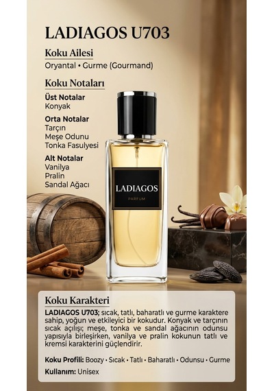Ladiagos U703 Unisex Parfüm EDP 50 ML