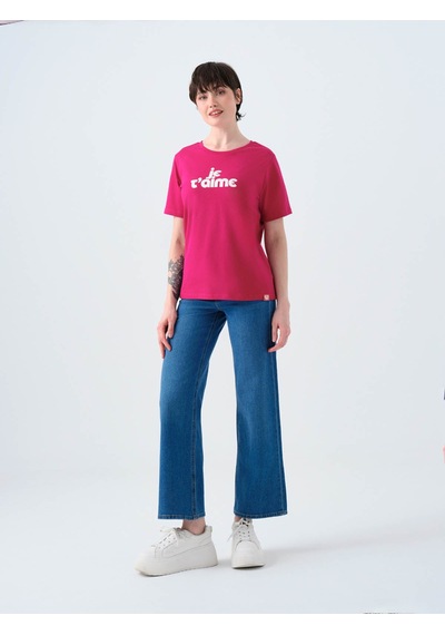 Loft Regular Fit Fuşya Kadın T-shirt Lf2039128 Fuşya