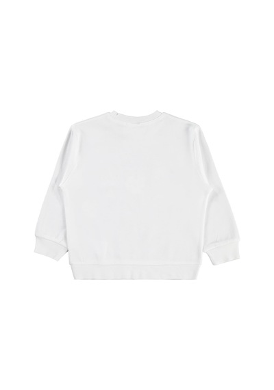 Civil Girls Kediler Baskılı 2-5 Yaş Sweatshirt - Ekru