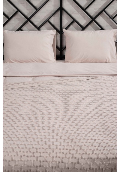Kaay Stone Wash Pike / Yatak Örtüsü 200x240 Çift Kişilik Ekru