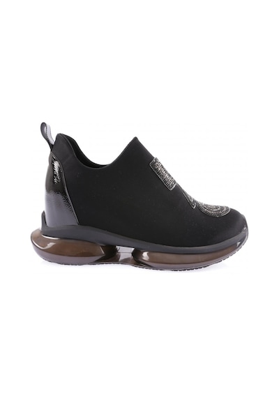 Dgn 1054 Kadin Mega Kalin Taban Strech Detayli Silver Taşli Sneakers Ayakkabi 1054-2025-R1534 Siyah Dgn 1054 Kadin Mega Kalin Taban Strech Detayli Silver Taşli Sneakers Ayakkabi 1054-2025-R1534 Siyah