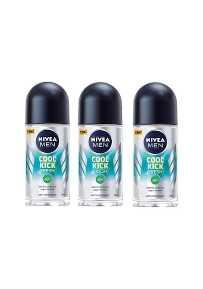 Nivea Men Cool Kick Fresh Erkek Roll-On Deodorant 3 x 50 ML
