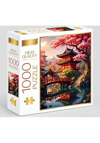 1000 Parça Japon Evi Puzzle 48 X 68 Cm Yüksek Baskı Kaliteli Eğlenceli Ve Eğitici Puzzle