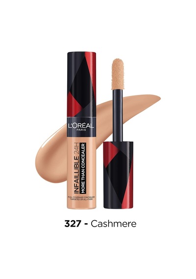 L'oréal Paris Telescopic Maskara - Siyah &amp Infaillible Tüm Yüze Uygulanabilir Kapatıcı 327 Cashmere Makyaj Seti Genel