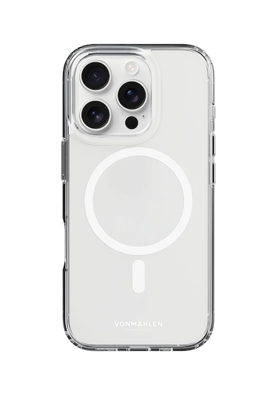 Vonmahlen Apple Uyumlu iPhone 16 Pro Max Şeffaf Magsafe Kılıf Beyaz