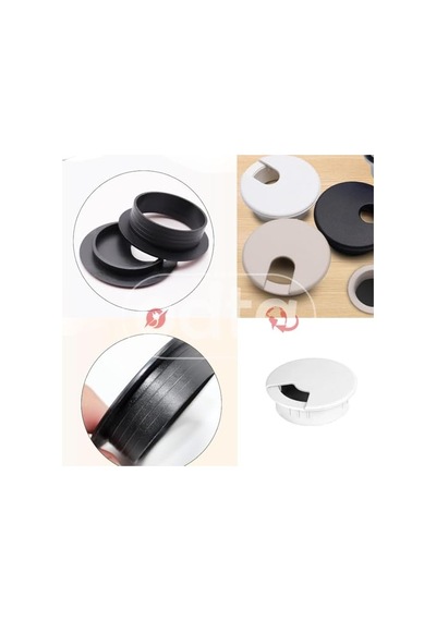 5 Adet Masa Üstü Kablo Kanalı Deliği Kapağı 6cm Masa Kablo Kapağı Kahverengi