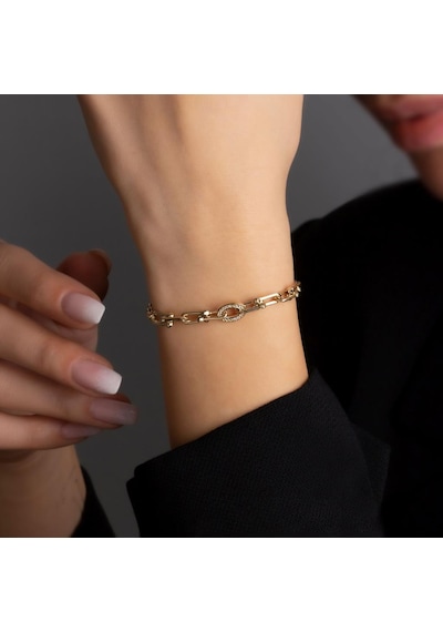 Tiffany Taşlı Bileklik TFNNYBLK Sarı Altın