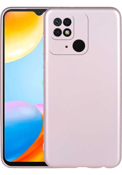 Xiaomi Poco C40 Kılıf Zore Premier Silikon Kapak Rose Gold