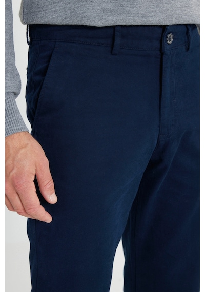 AC&Co / Altınyıldız Classics Erkek Lacı %100 Pamuk Comfort Fit Rahat Kesim Yan Cepli Pantolon Lacı