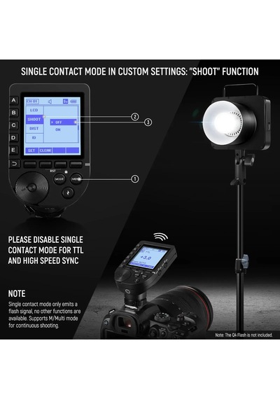 Neewer Qpro-n Nikon Uyumlu Ttl Kablosuz Flaş Tetikleyici