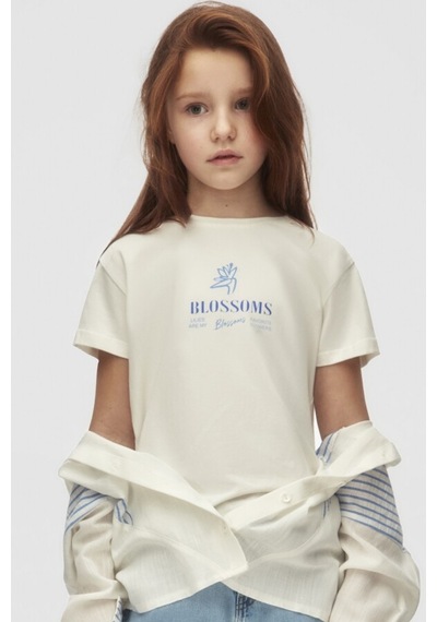Xo Kids Kız Çocuk Tişort 8-14 Yaş 38421 Ekru