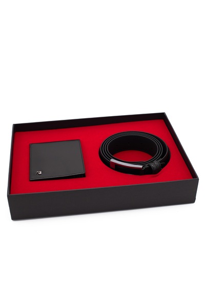 Pierre Cardin Deri Cüzdan & Kemer İkili Set Pc2009-3664f2ı Siyah