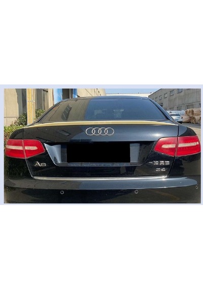 Audi A6 C6 İnce Spoyler 2005 2011 Parlak Siyah İthal Plastik