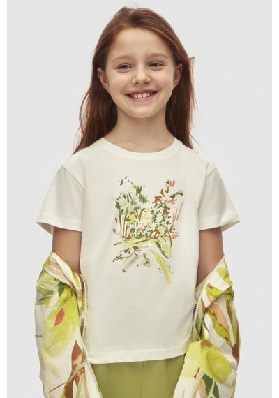 Xo Kids Kız Çocuk Tişort 8-14 Yaş 38433 Ekru