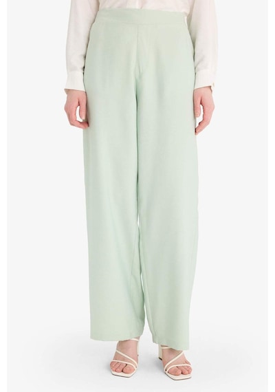 DeFacto 	Wide Leg Basic Düz Geniş Paça Pantolon E7979AX25SMGN1181