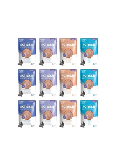 Mousse Ezme Karışık Pouch Yetişkin Kedi Konservesi 85 Gr 12'li Paket